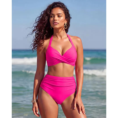 Sabine | 2-i-1-bikini med høy midje og mageformende effekt